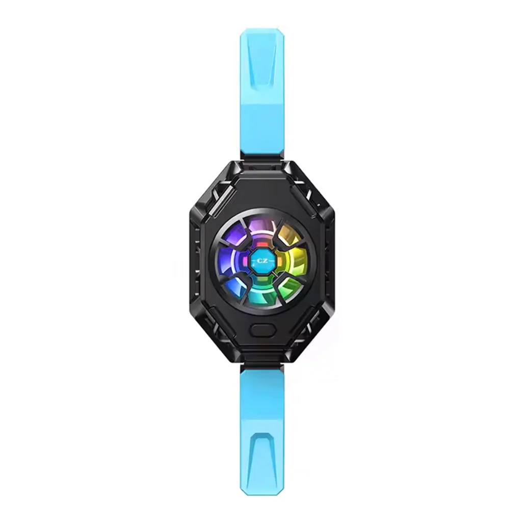 All-in-One P50 Semiconductor Fast Cooling Fan with RGB Light – Universal Back Clip Radiator for Tablets & Phones