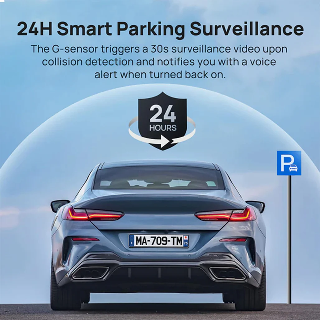 70mai Rearview Dash Cam S500 - 3K Streaming with 9.35'' Full-Laminated Touch Screen - Image 8