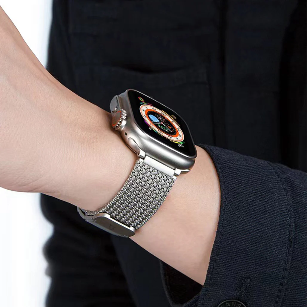A-Case Hasir Magnetic Steel Band for Apple Watch, Adjustable and Secure Fit - Image 8