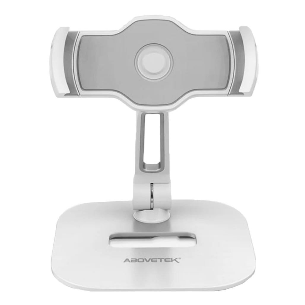 AboveTek Rotate Tablet Holder - Adjustable 360° Stand for 4-11 Inch Tablets and Smartphones with Tripod Adapter - Image 3
