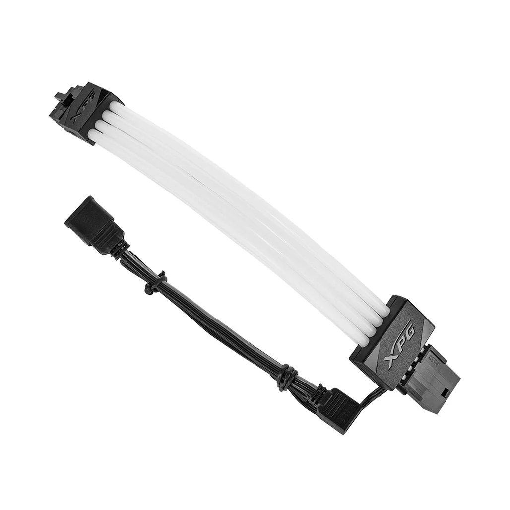 ADATA XPG PRIME ARGB VGA Extension Cable - 8-Pin VGA Connector, Ultra-Dense Fiber Optic Sleeving - Image 2