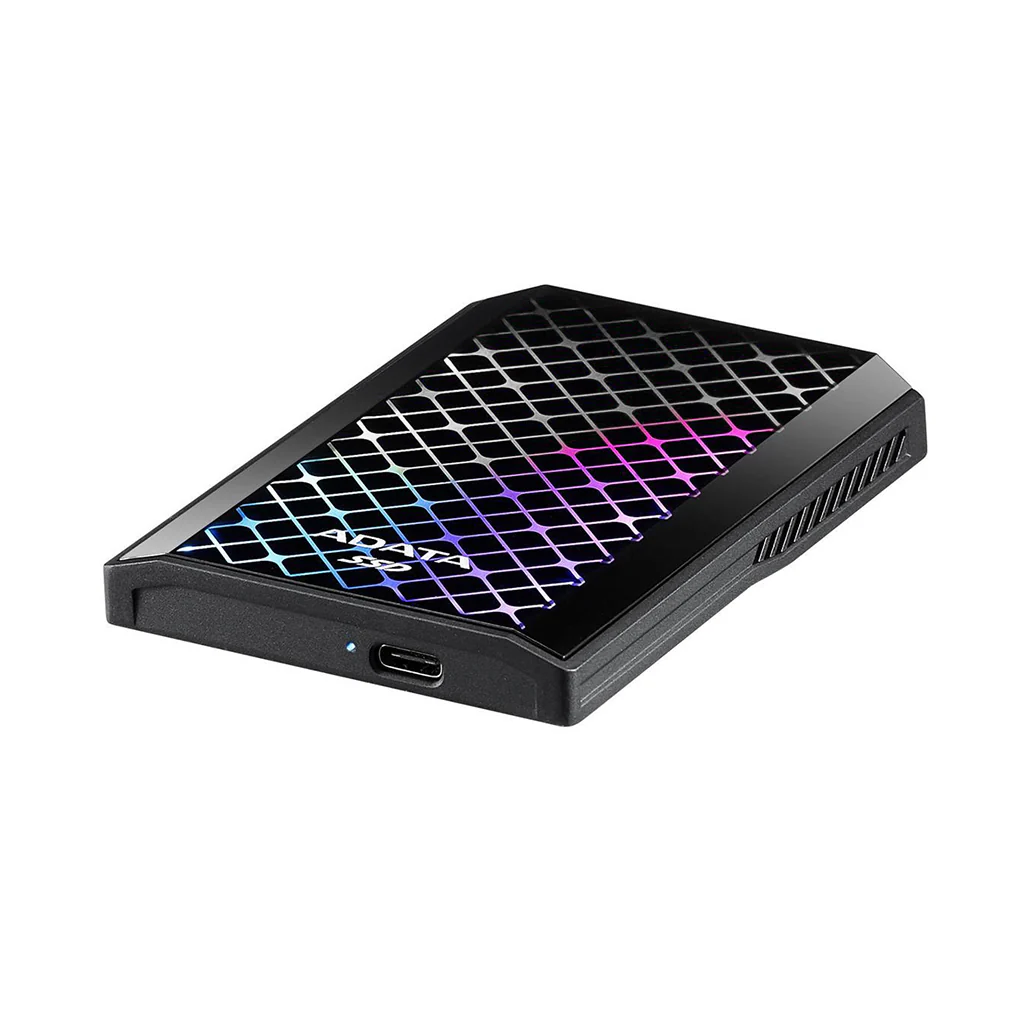 ADATA SE900G 2TB RGB External SSD - USB 3.2 Gen 2x2 Type-C, 2000 MB/s, High-Performance and Stylish - Image 2