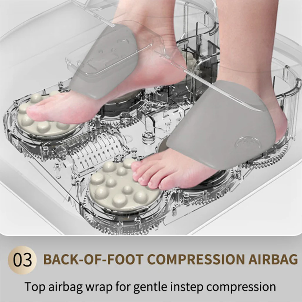 Air Compression Foot Massager with Heat Therapy - Image 3