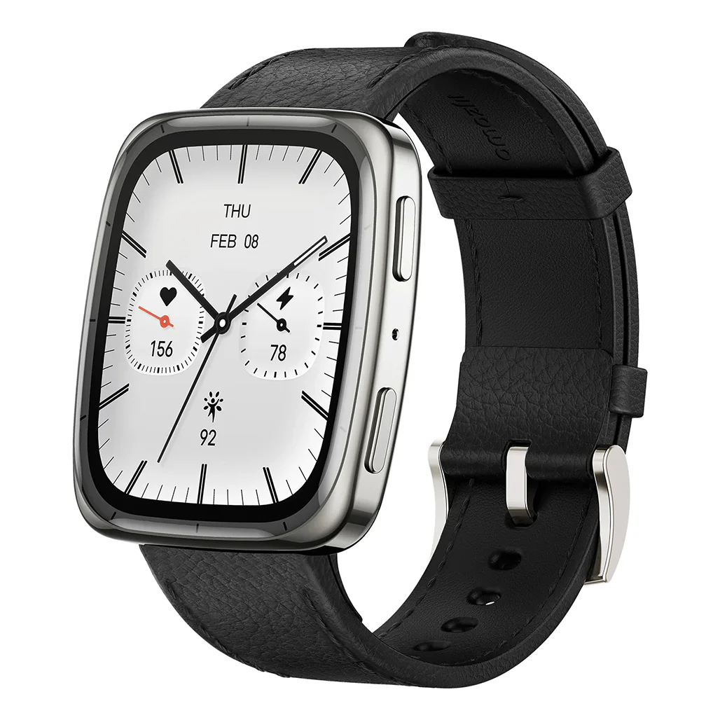 Amazfit Active 2 Square Smartwatch | Black with Red Strap - Image 2