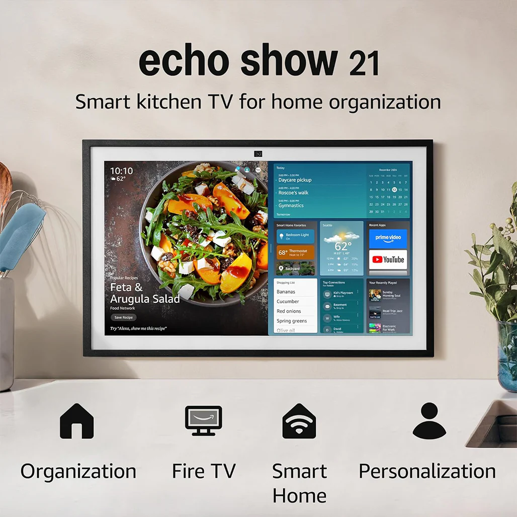 Amazon Echo Show 21 - Smart Display with Built-in Fire TV, Alexa & 21" Full HD Touchscreen - Image 2