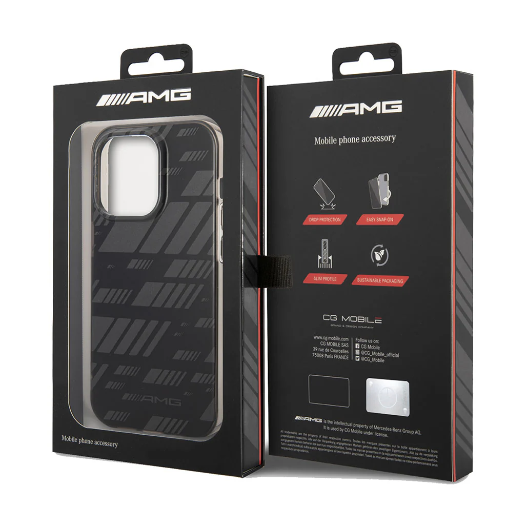 AMG Frosted PC Case With Expressive Graphic Design For iPhone 14 Pro - Image 3