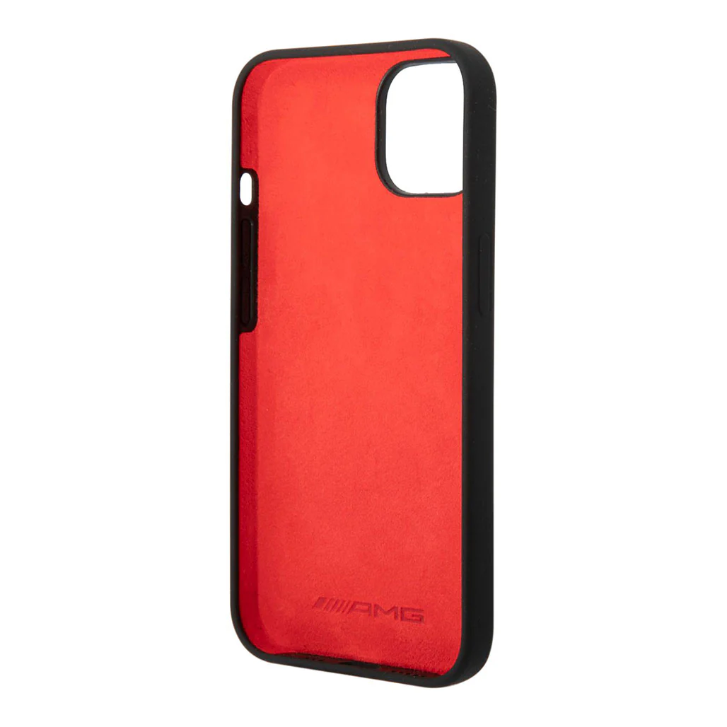 AMG Liquid Silicone Case With Carbon Pattern For iPhone 14 Pro Max - Image 2