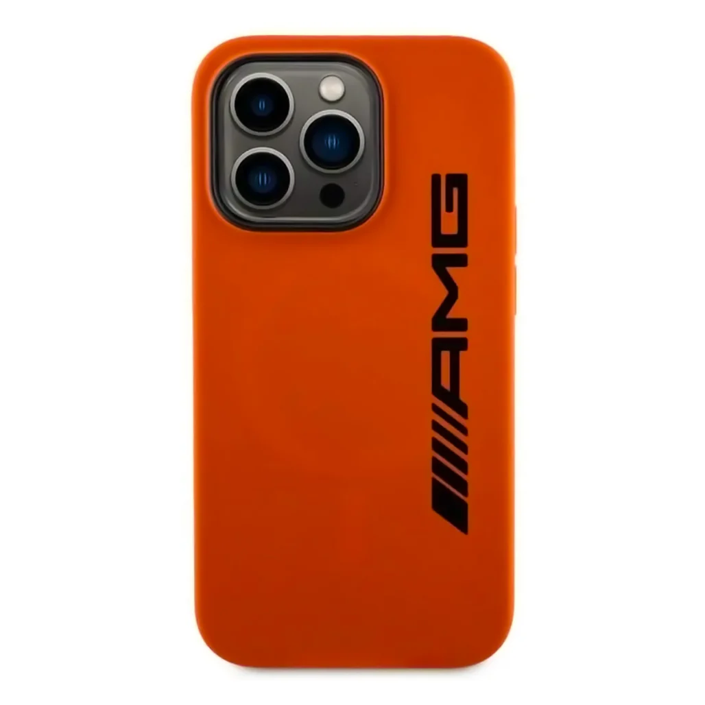 AMG MagSafe Liquid Silicone Case for iPhone 15 Pro - Orange