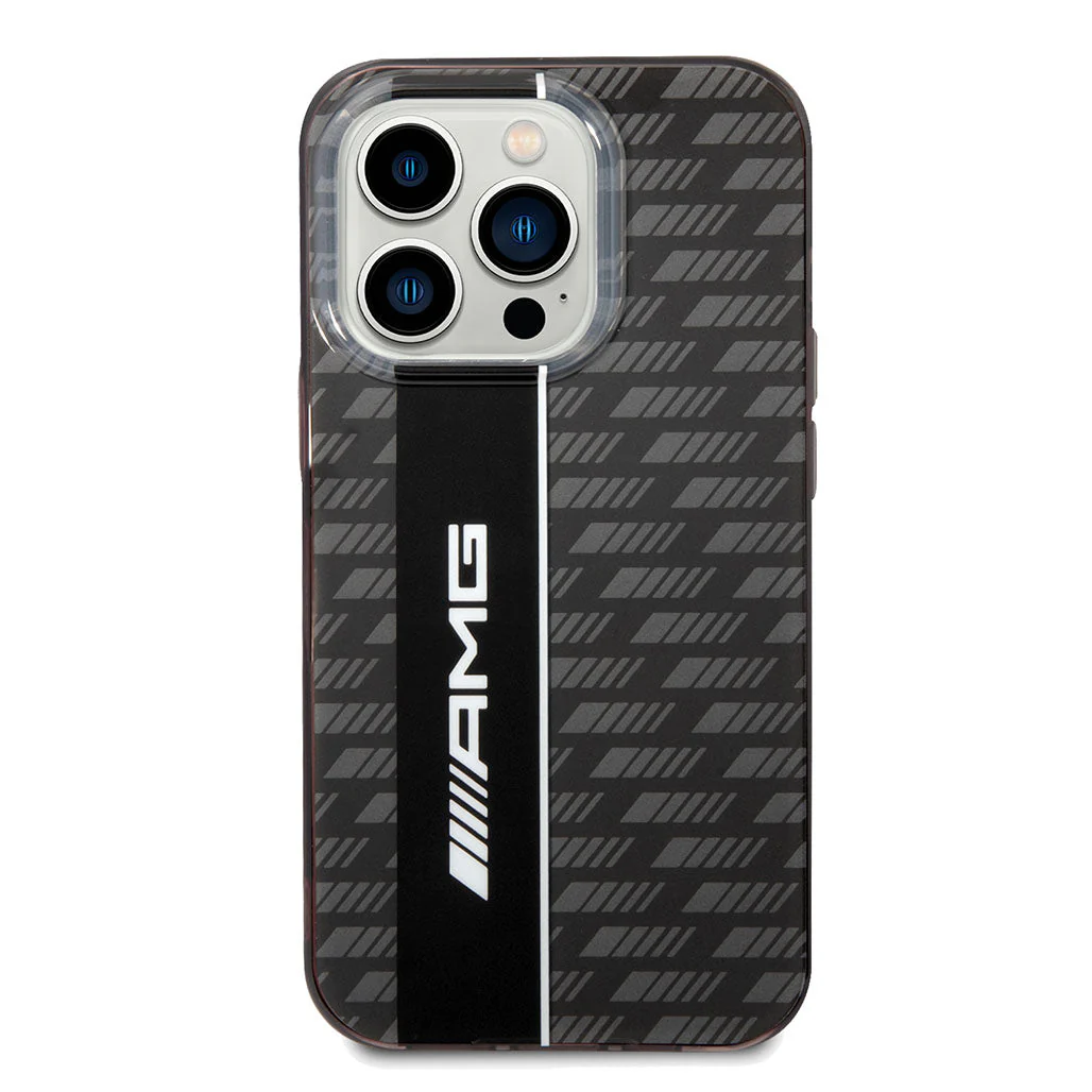 AMG Transparent Double Layer Case With Carbon Pattern II For iPhone 14 Pro - Image 2