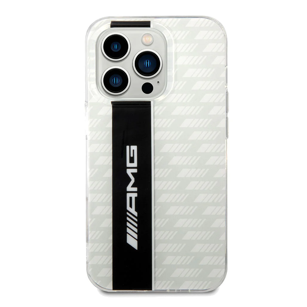AMG Transparent Double Layer Case With Carbon Pattern II For iPhone 14 Pro - Image 3