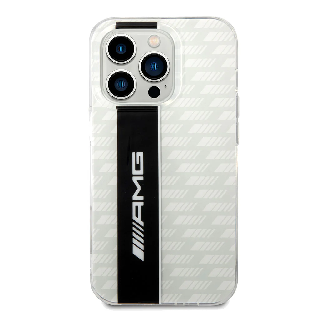AMG Transparent Double Layer Case With Carbon Pattern II For iPhone 14 Pro - Image 4