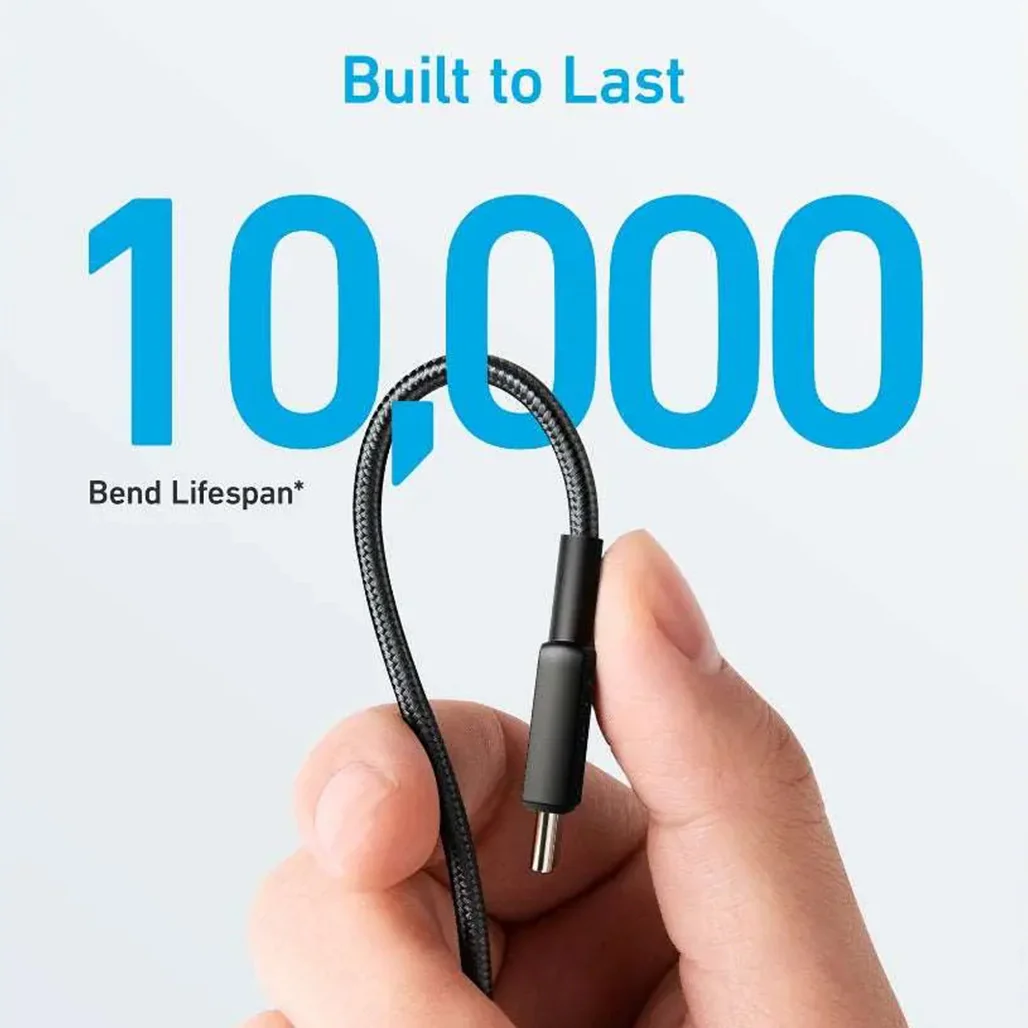 Anker 322 PowerLine USB C to USB C Braided 3ft/0.9m 60W Cable A81F5 - Image 3