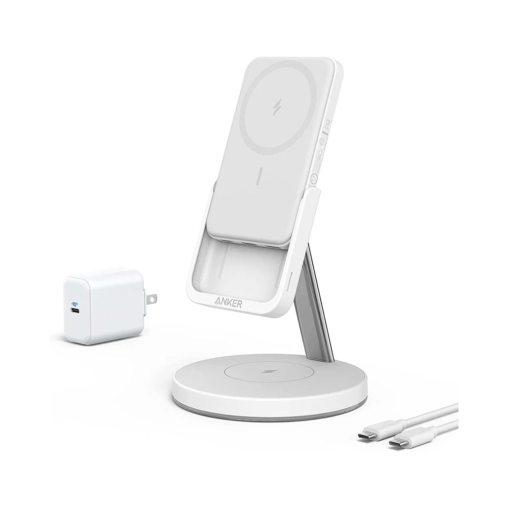 Anker 633 MagGo Magnetic Wireless Charger – 2-in-1 Charging Stand & Portable Charger with Safe Charging Technology - Image 2