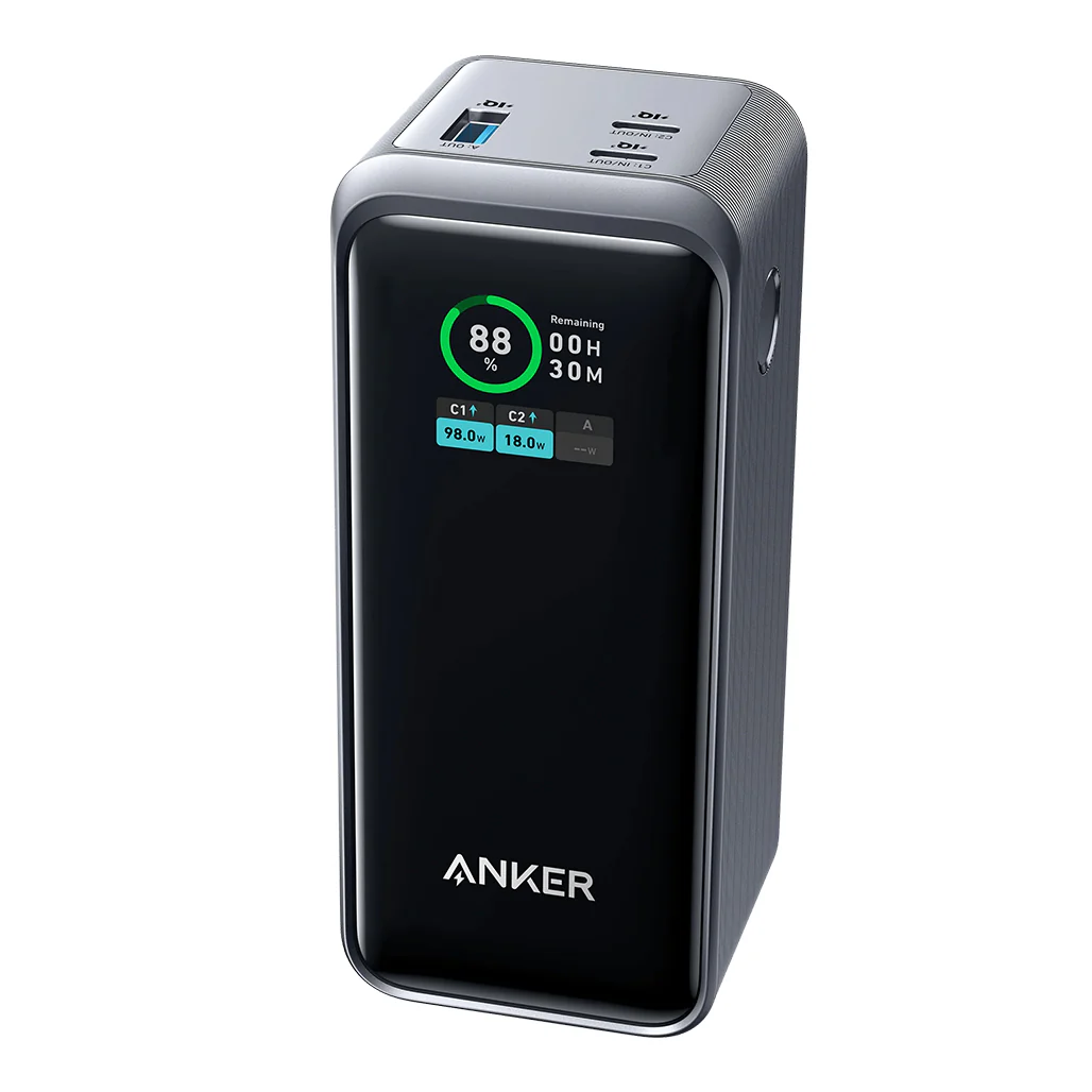 Anker 735 Power Bank PowerCore 20K - 200W Total Output, Dual USB-C Ports, 100W Rapid Recharge, 20,000mAh Capacity with Smart Digital Display