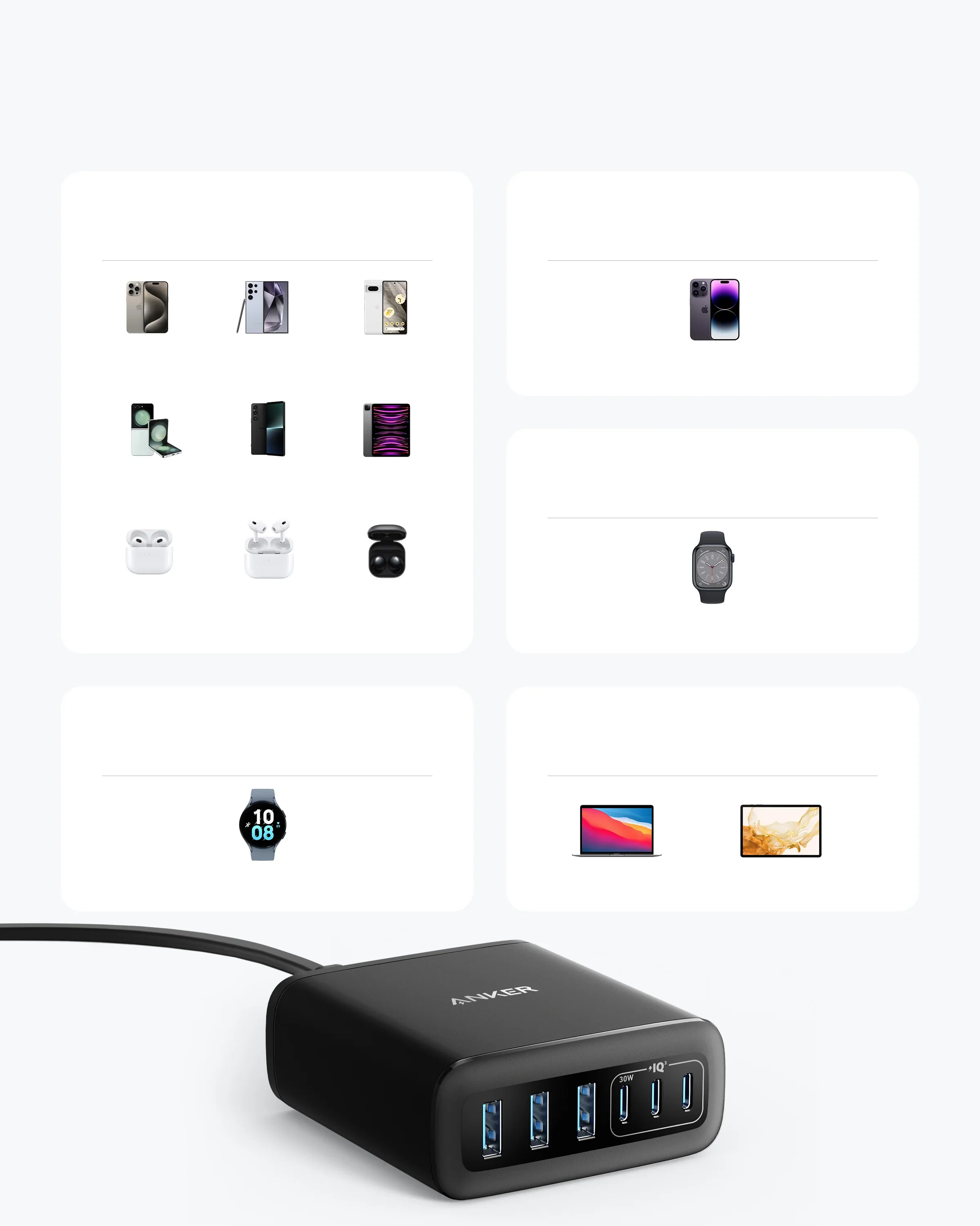 Anker Charger (112W, 6 Ports) | A2154 - Image 4