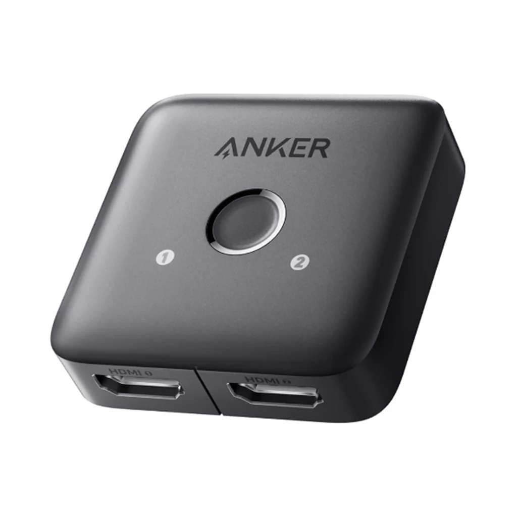 Anker HDMI Switch (2 In 1 Out) – 4K@60Hz HDMI Splitter, HDR, 3D, Dolby, for Laptops, PC, Xbox, PS5/PS4, and More