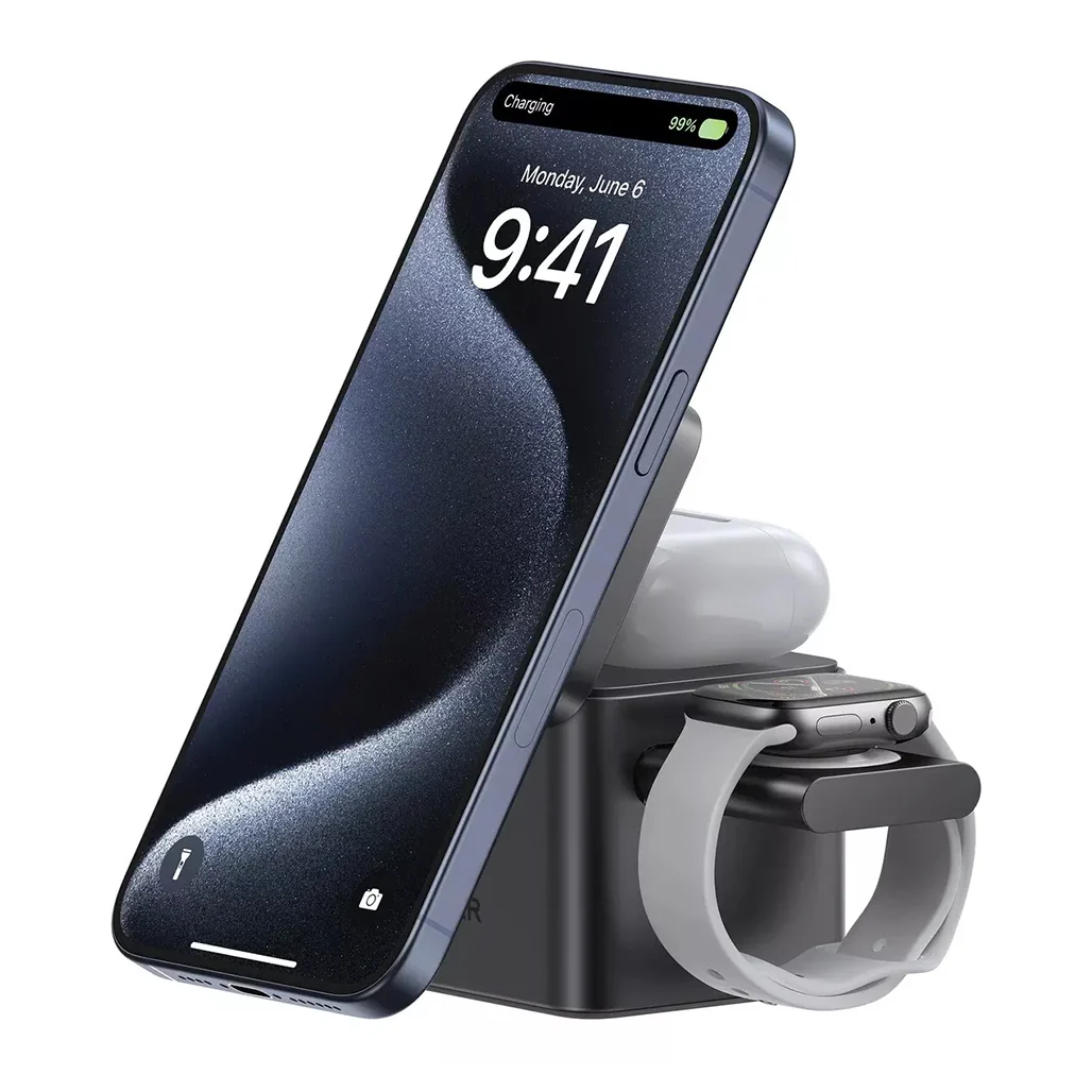 Anker MagGo 3-in-1 Wireless Charging Station with Qi2 | Fast & Convenient Apple Device Charging - Image 3