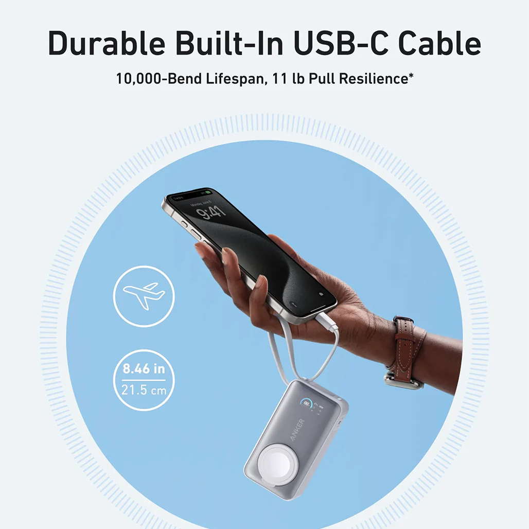 Anker MagGo Power Bank (10K, 35W) for Apple Watch – Fast Charging for All Apple Devices - Image 12