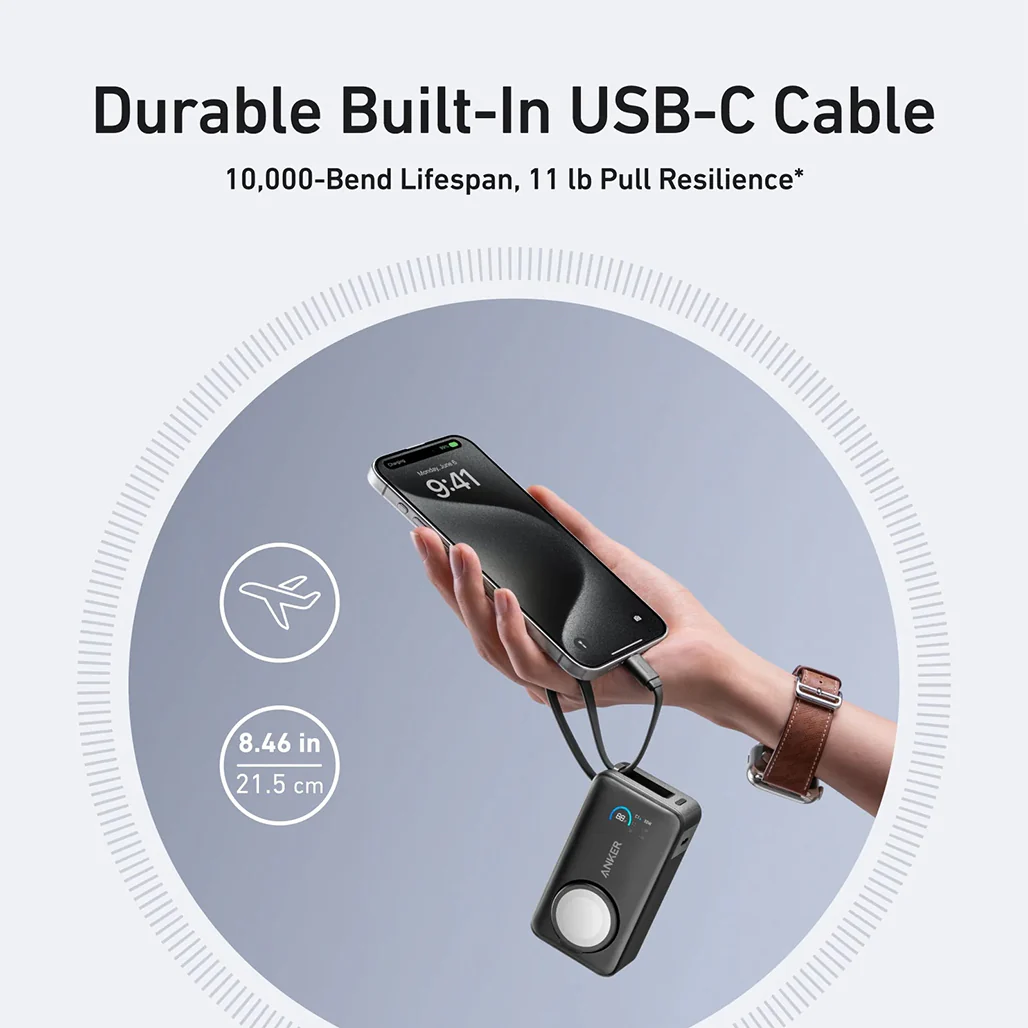 Anker MagGo Power Bank (10K, 35W) for Apple Watch – Fast Charging for All Apple Devices - Image 7