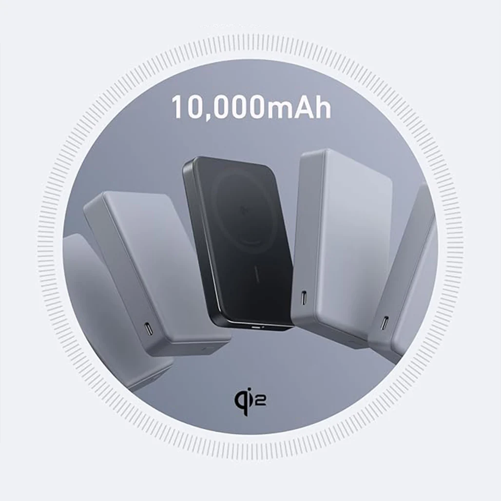 Anker MagGo Ultra-Slim 10000mAh Qi2 Certified 15W Power Bank - Wireless Charging for iPhone and More - Image 4