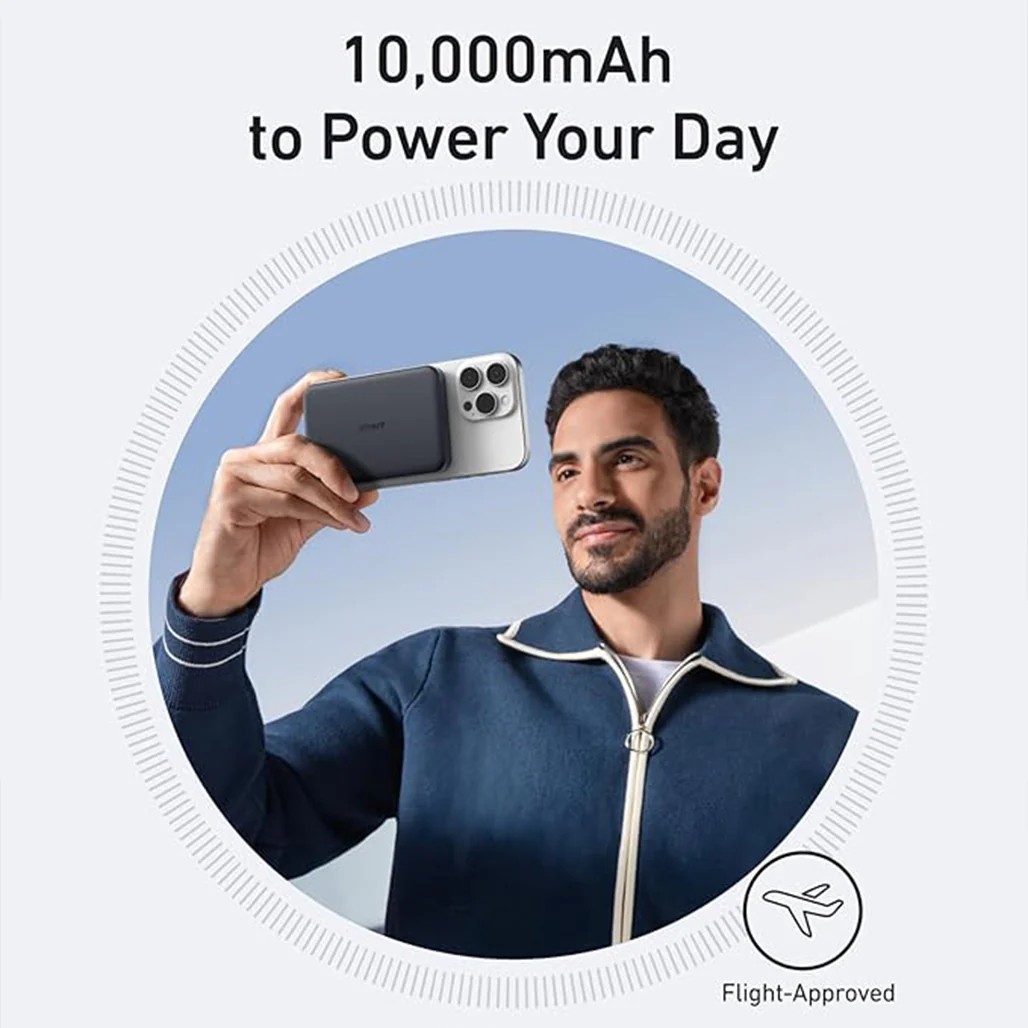 Anker MagGo Ultra-Slim 10000mAh Qi2 Certified 15W Power Bank - Wireless Charging for iPhone and More - Image 9