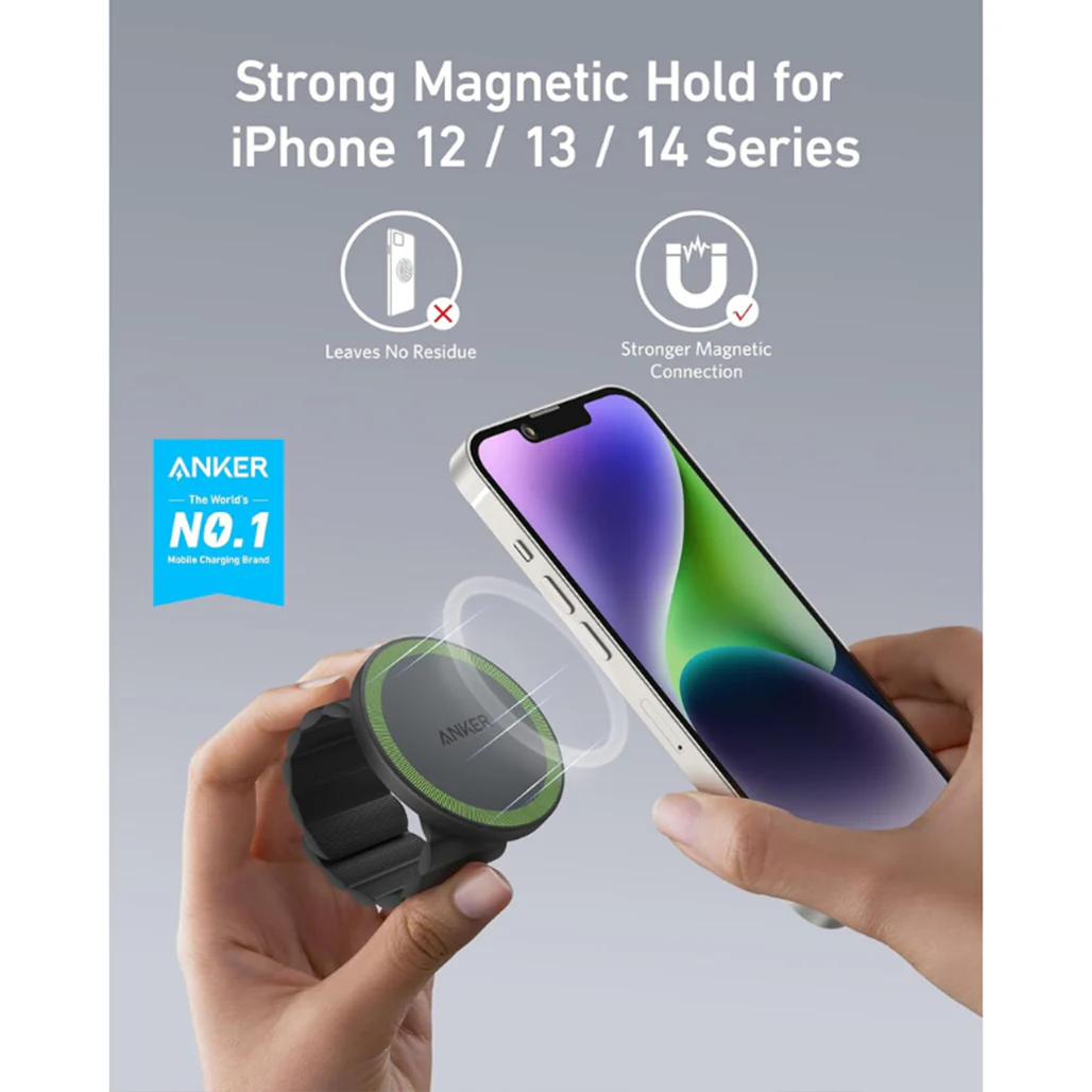 Anker Magnetic Phone Grip 620 (MagGo) | Secure, Sweat-Resistant Magnetic Smartphone Grip for iPhone - Image 7