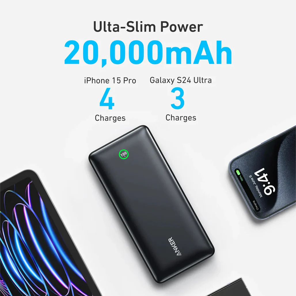 Anker Nano Power Bank 20000mah 30W Built-In USB-C Cable - A1387 - Image 3