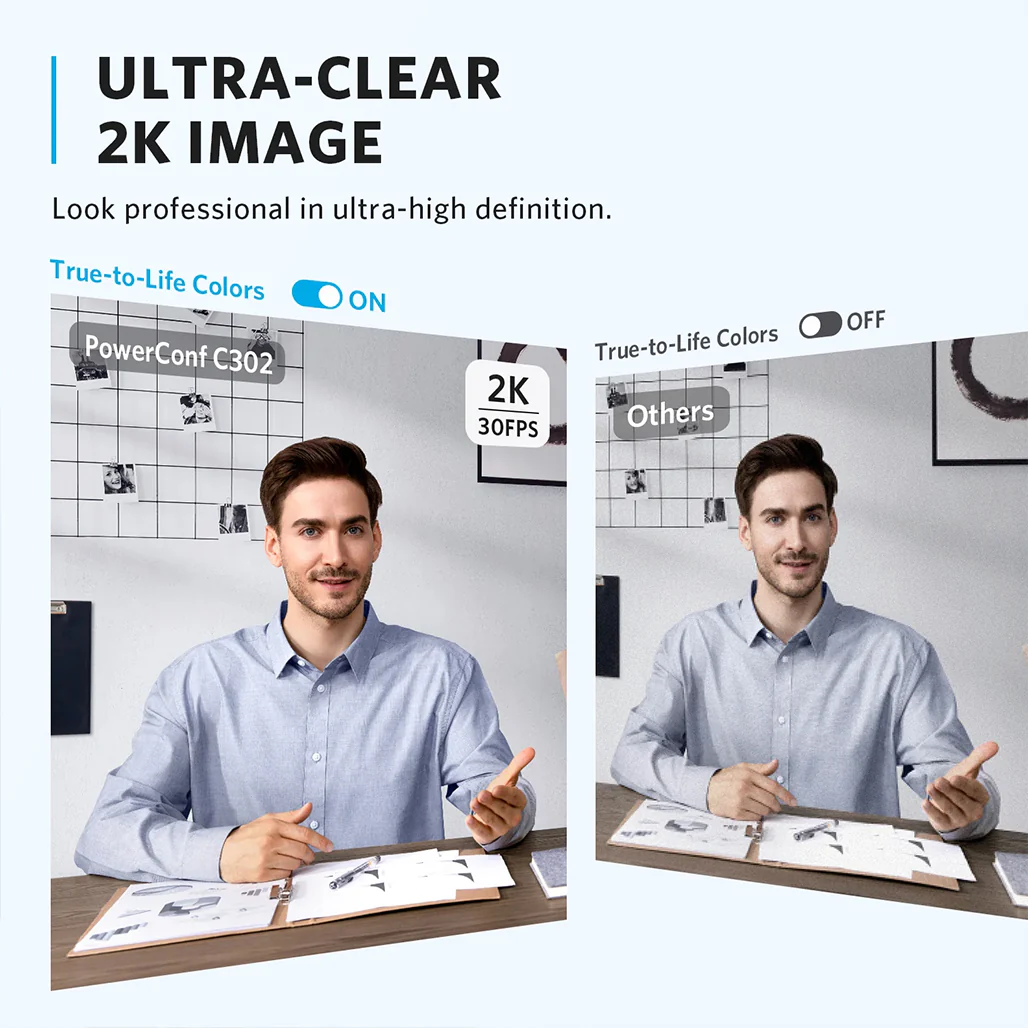 Anker PowerConf C302 2K HD Webcam - Image 2