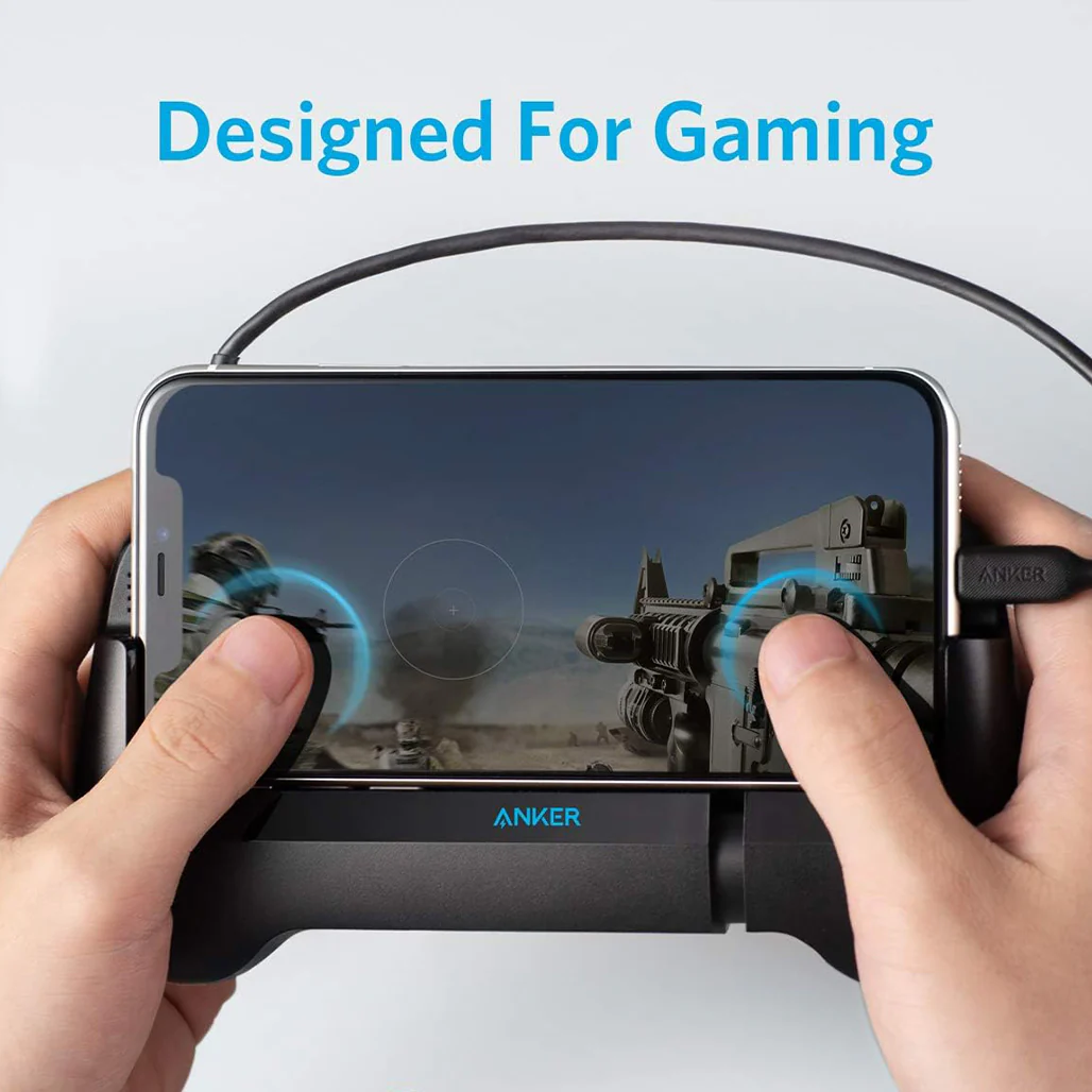 Anker PowerCore Play 6K Mobile Gaming Controller with 6700mAh Power Bank, Cooling Fan & Adjustable Grip – Gamepad for Android & iOS Smartphones - Image 4