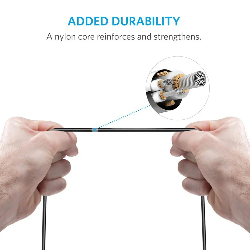 Anker PowerLine Select+ USB Cable with Lightning Connector – Durable & Fast Charging - Image 2