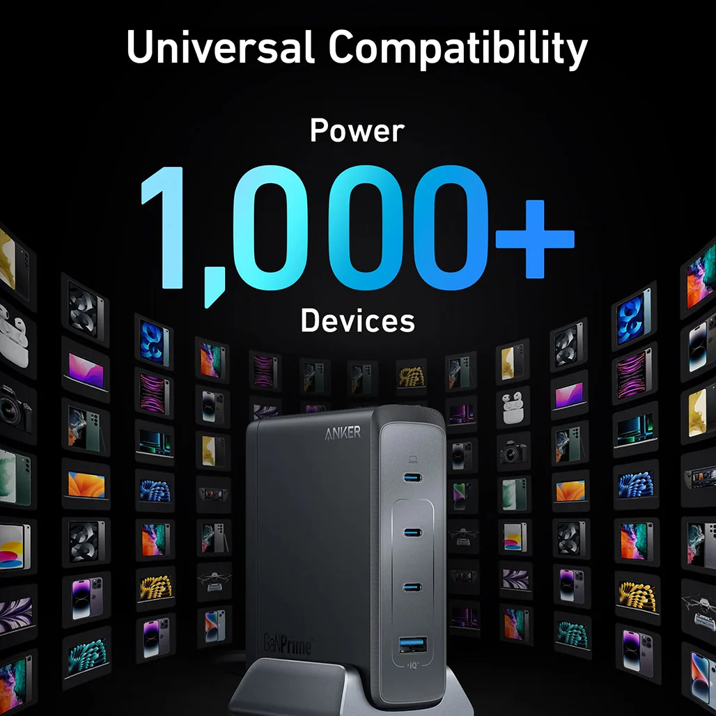 Anker Prime 240W GaN Desktop Charger (4 Ports) – Ultra-Compact and High-Speed Charging Solution - Image 4