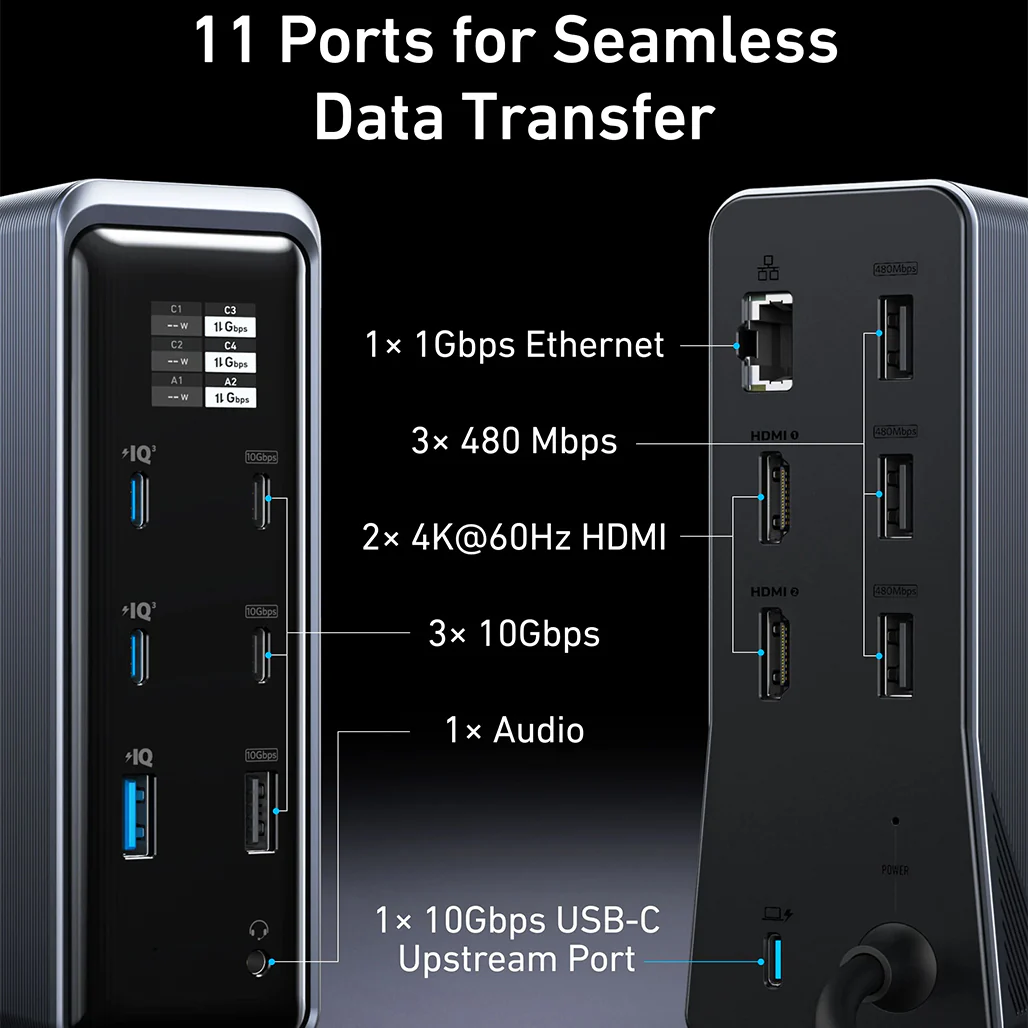 Anker Prime Charging Docking Station | 14-in-1 Dual Display, 160W Fast Charging Hub - Image 5