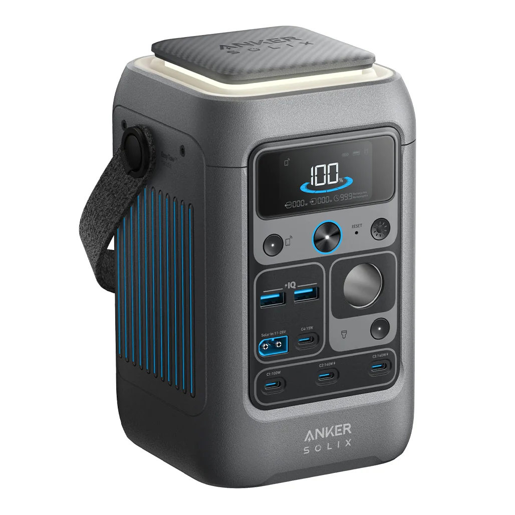 Anker SOLIX C300 DC Portable Power Station – 288Wh LiFePO4 Battery, 300W Output, Fast USB-C Charging, Solar Input, Compact & App-Connected - Image 4