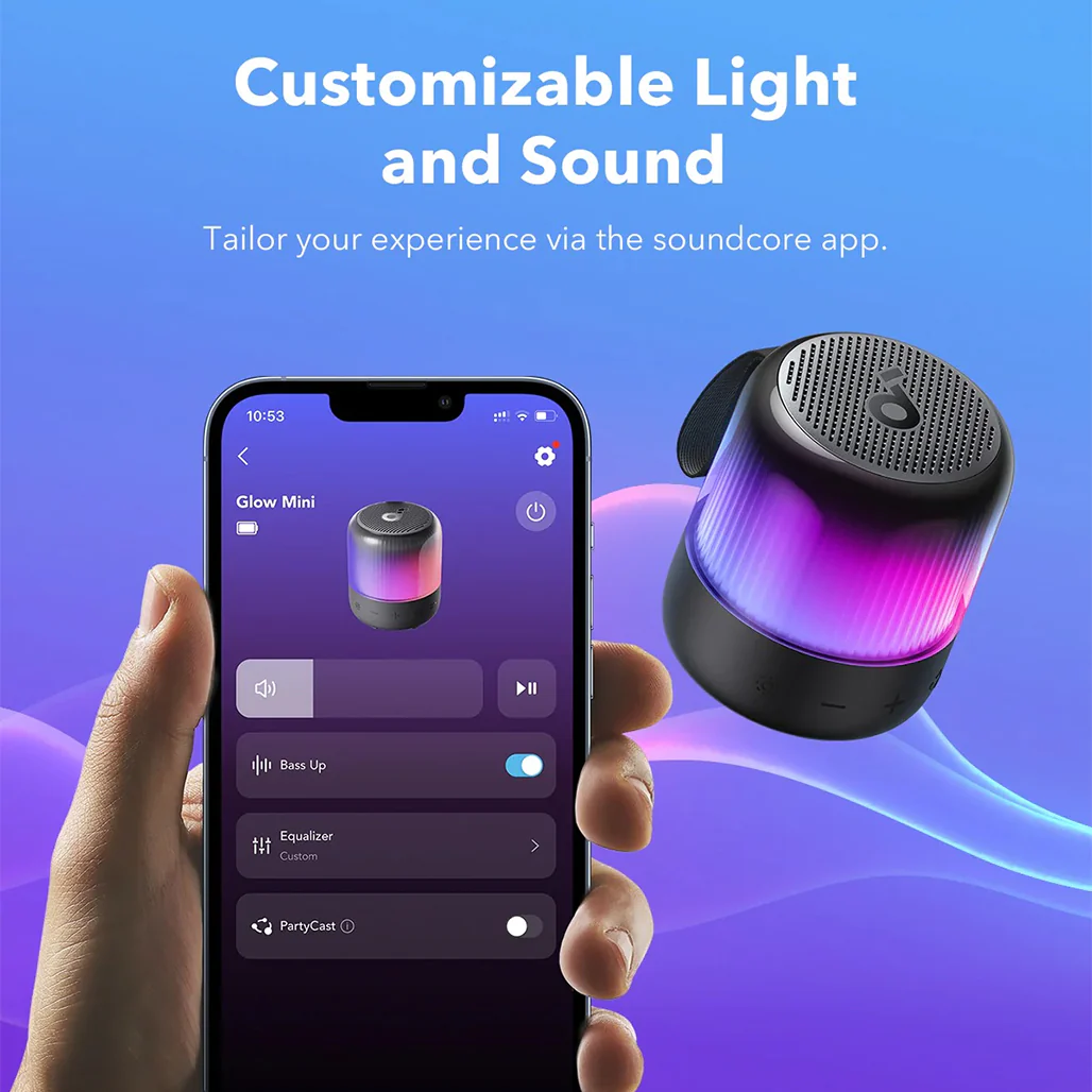 Anker Soundcore Glow Mini - Portable Bluetooth Speaker - Image 6