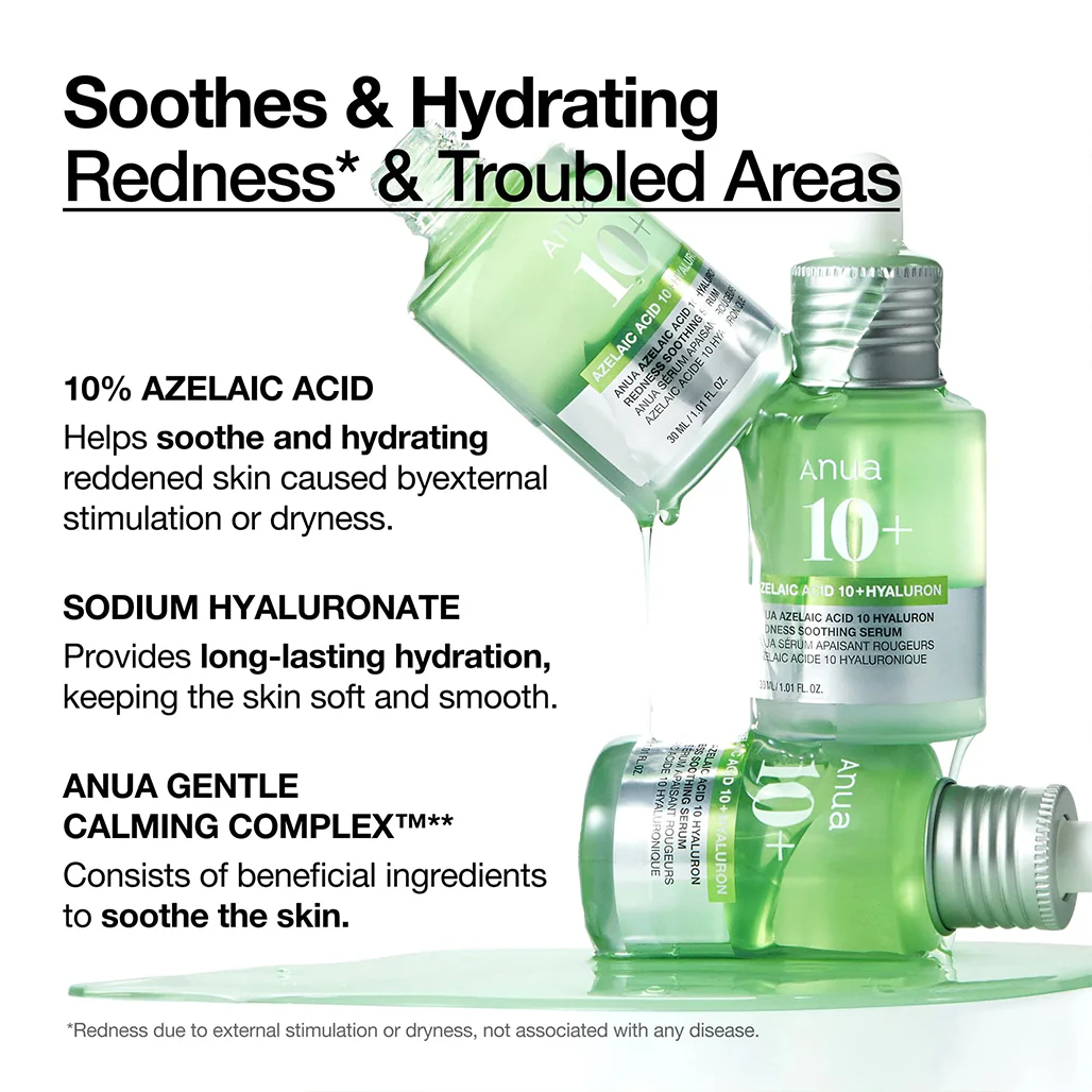 Anua Azelaic Acid 10+ - Hyaluron Redness Soothing Serum - Image 8