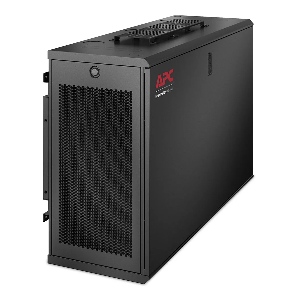 APC AR106VI NetShelter 6U Low-Profile Wallmount Rack Enclosure Cabinet - 230V Server Depth - Image 3