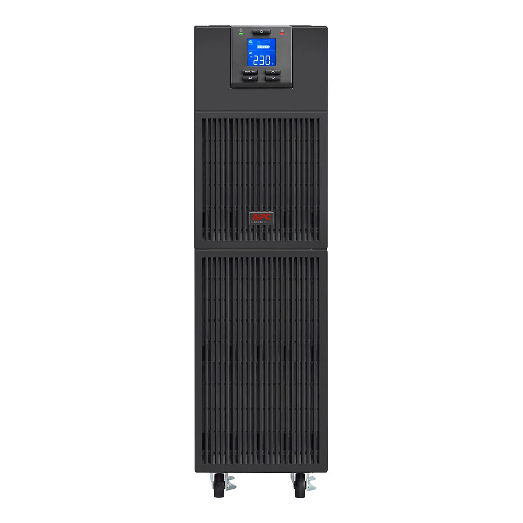APC Easy UPS On-Line 6kVA/6kW Tower 230V - High-Efficiency Double-Conversion UPS with Intelligent Card Slot & LCD
