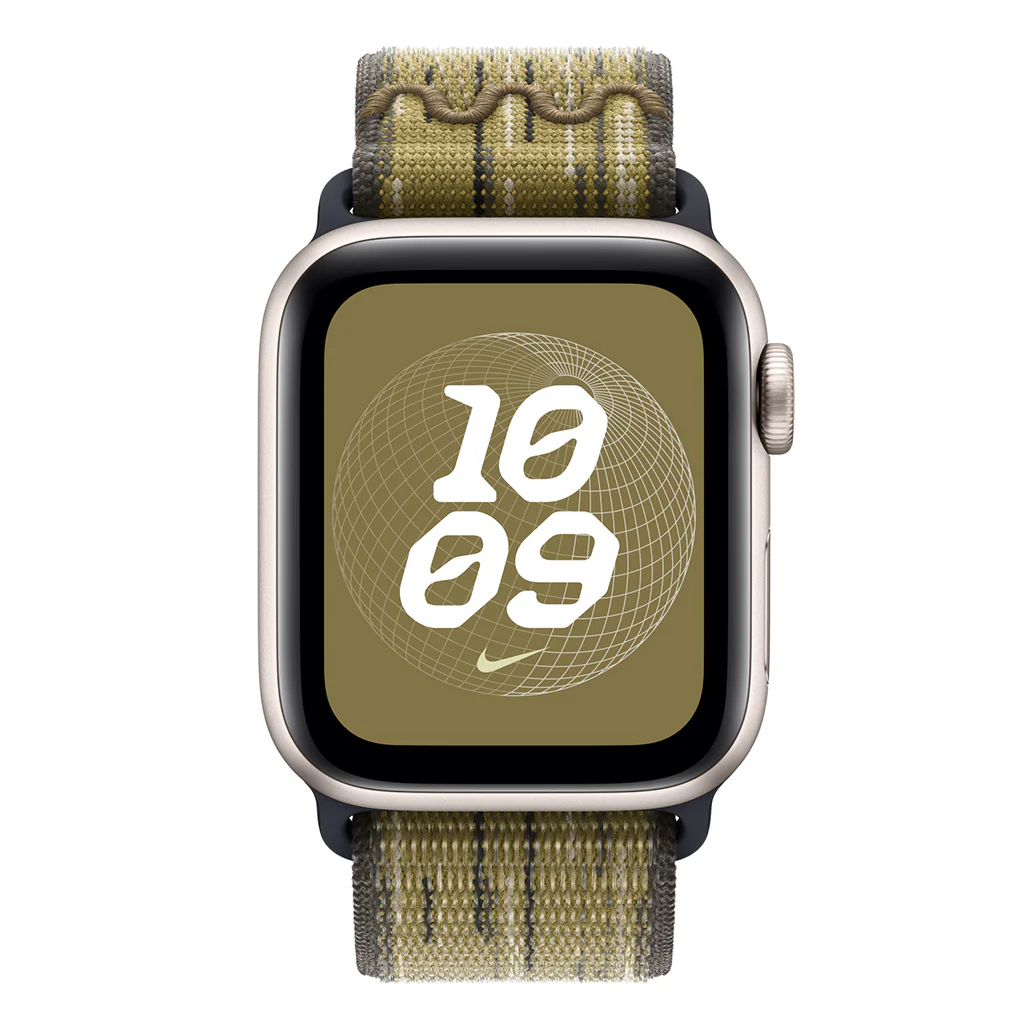 Apple 42mm Nike Sport Loop - Green/Grey, Breathable and Lightweight Band - Image 3