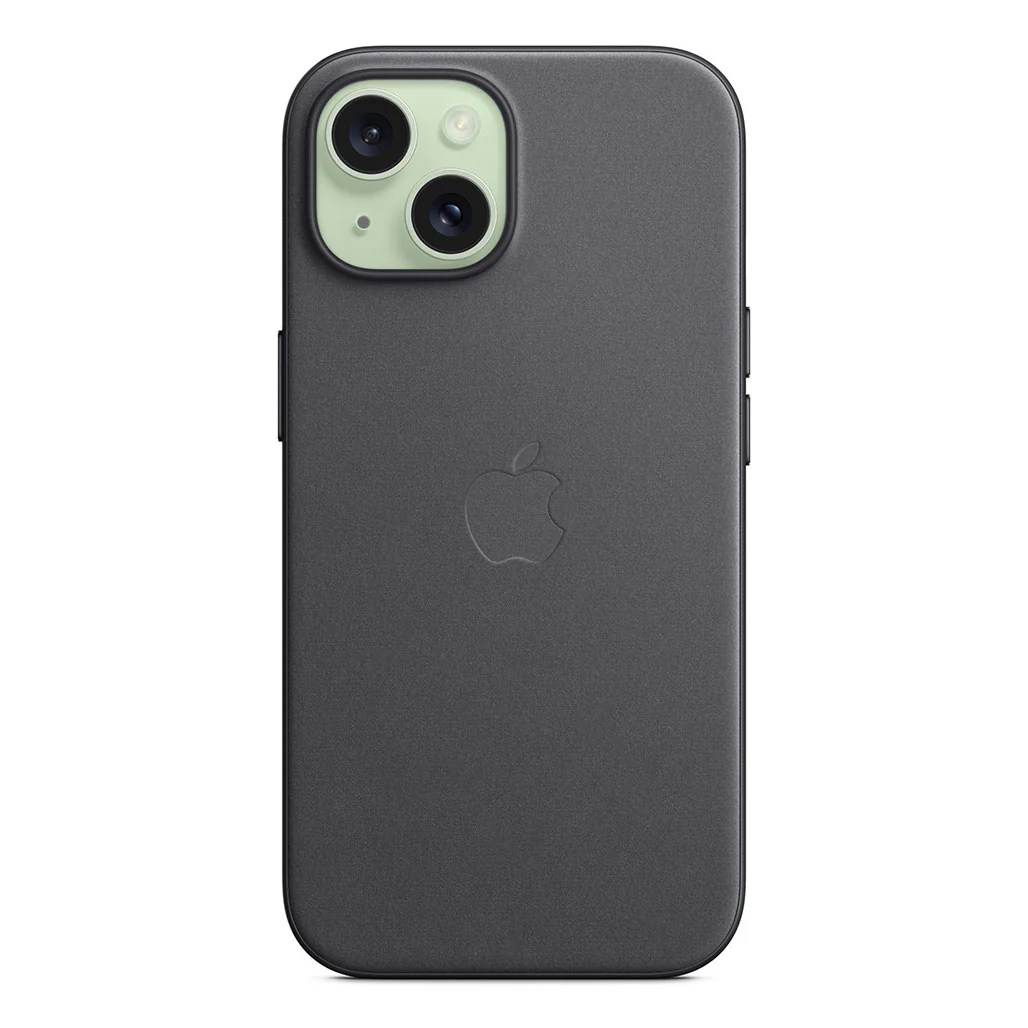 Apple iPhone 15 FineWoven Case with MagSafe - Black | Sustainable, Stylish Protection - Image 3