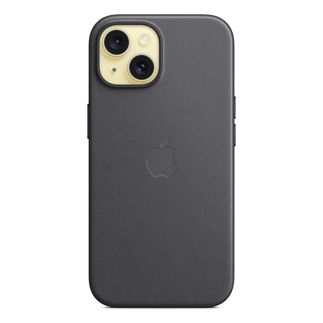 Apple iPhone 15 FineWoven Case with MagSafe - Black | Sustainable, Stylish Protection - Image 4