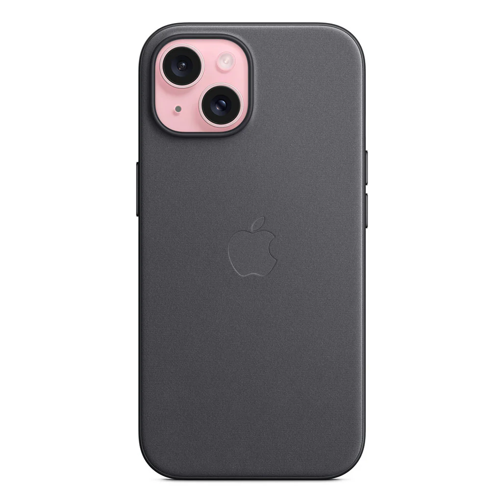 Apple iPhone 15 FineWoven Case with MagSafe - Black | Sustainable, Stylish Protection - Image 5