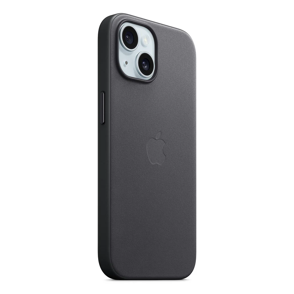 Apple iPhone 15 FineWoven Case with MagSafe - Black | Sustainable, Stylish Protection - Image 6