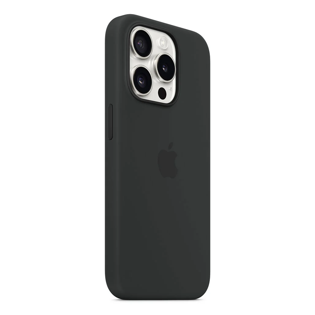 Apple iPhone 15 Pro Silicone Case with MagSafe - Black - Image 2