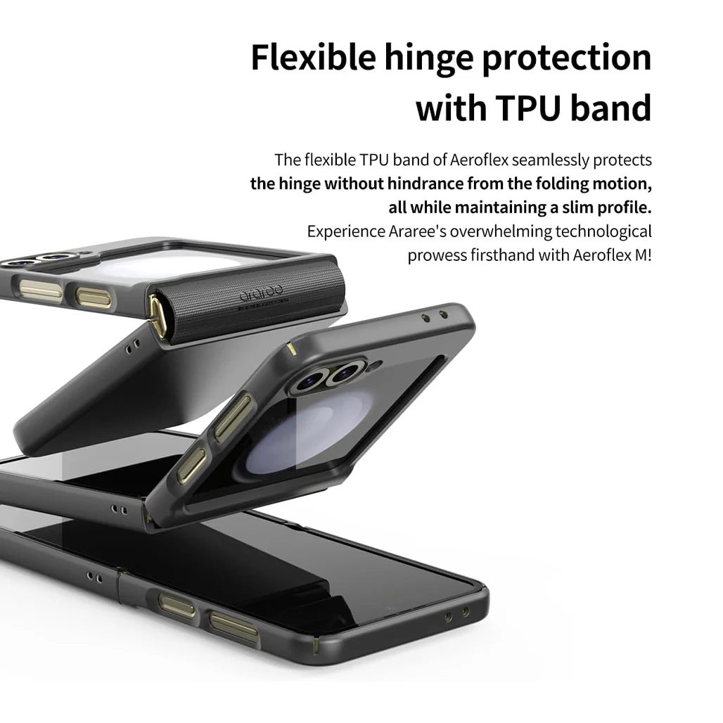 Araree Aero Flex M Case for Samsung Galaxy Z Flip 6 – MagSafe Compatible, Slim Hybrid Protection with Hinge Cover - Image 4
