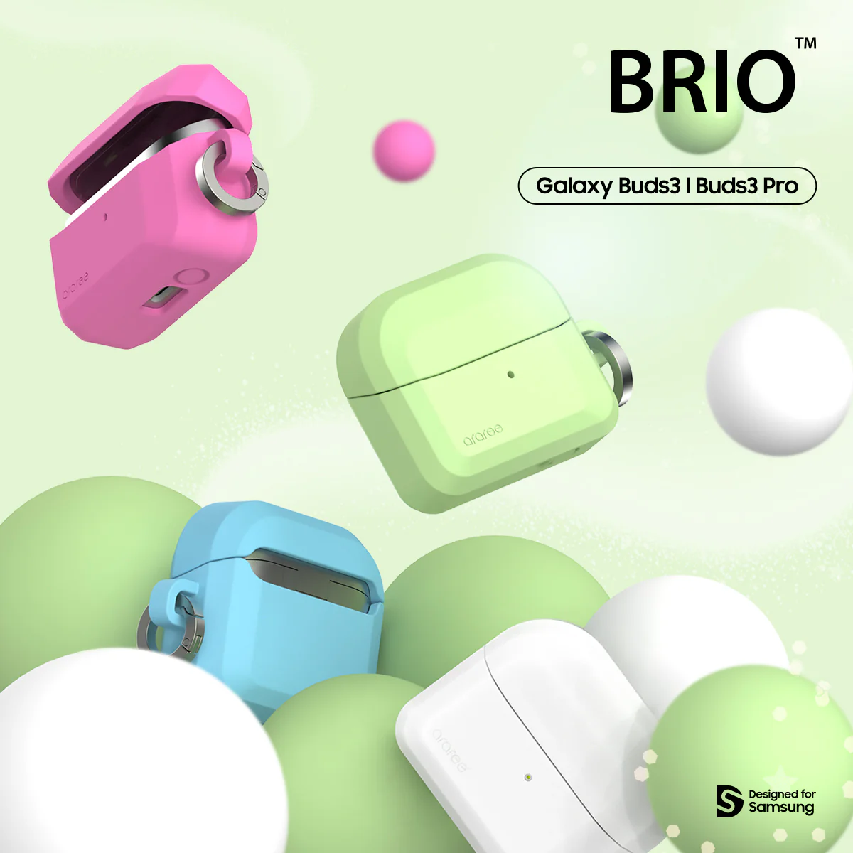 Araree Brio Silicone Case for Galaxy Buds3/Buds3 Pro - Image 3