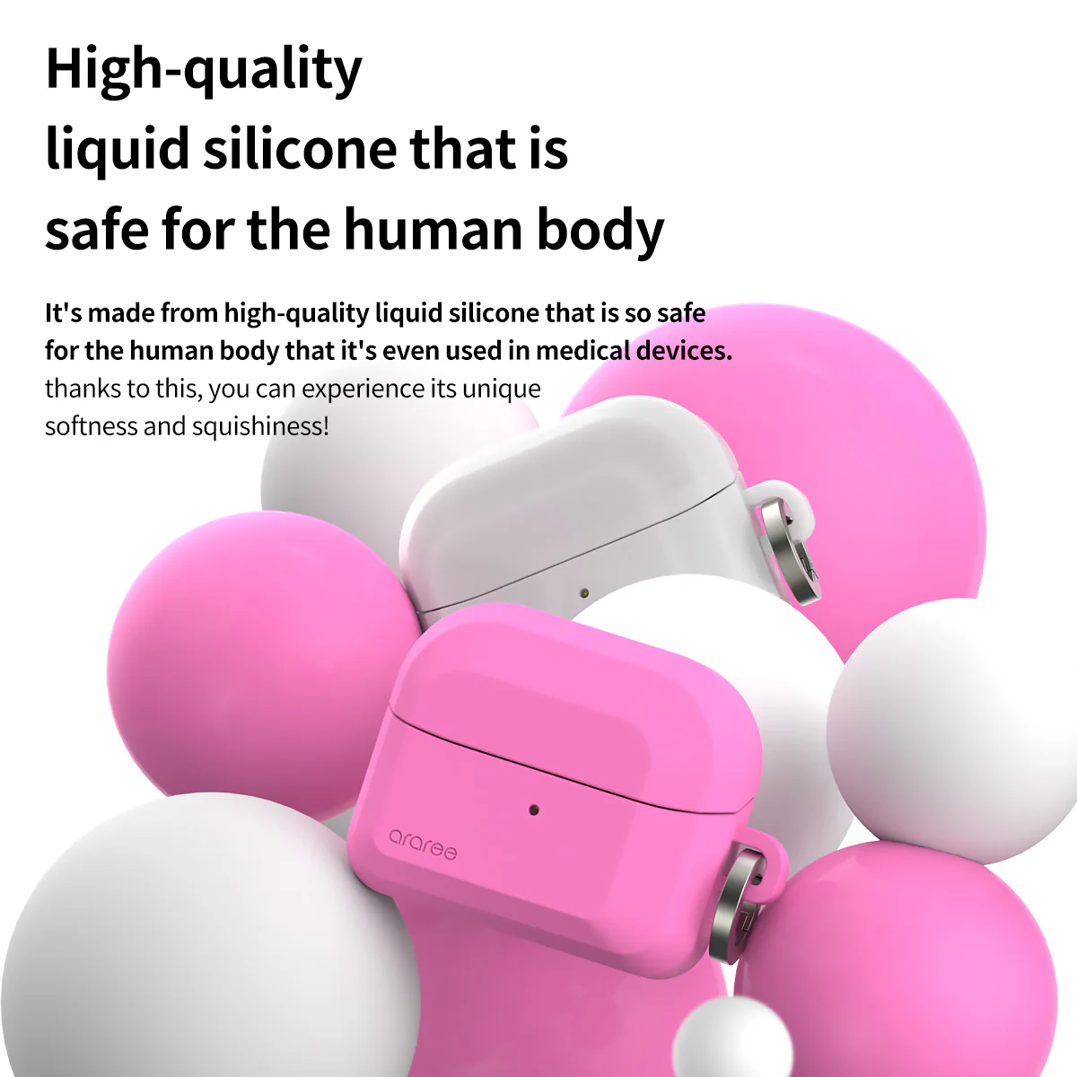 Araree Brio Silicone Case for Galaxy Buds3/Buds3 Pro - Image 5