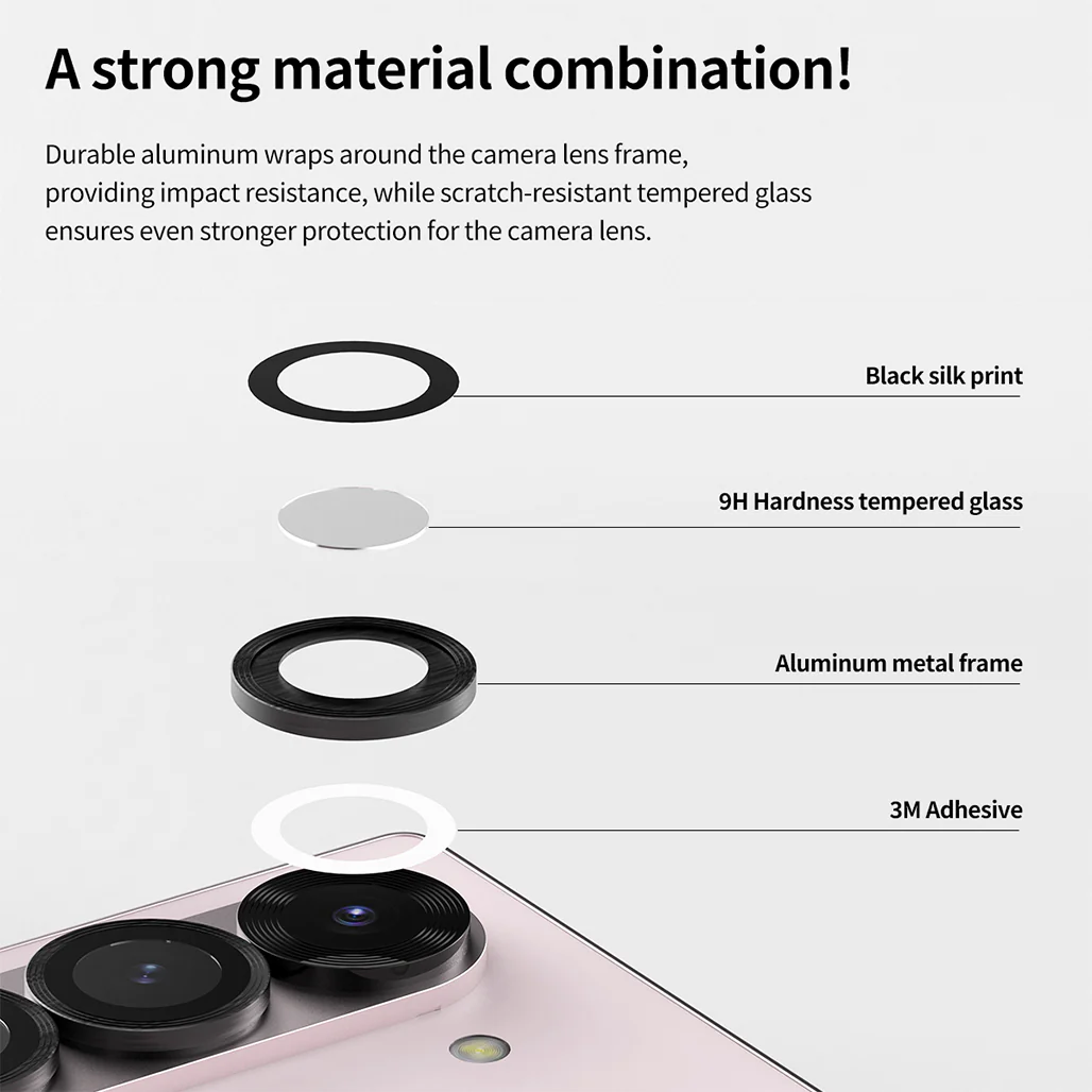 Araree Core MR Ring Camera Glass for Samsung Galaxy Z Flip 6 - Image 2