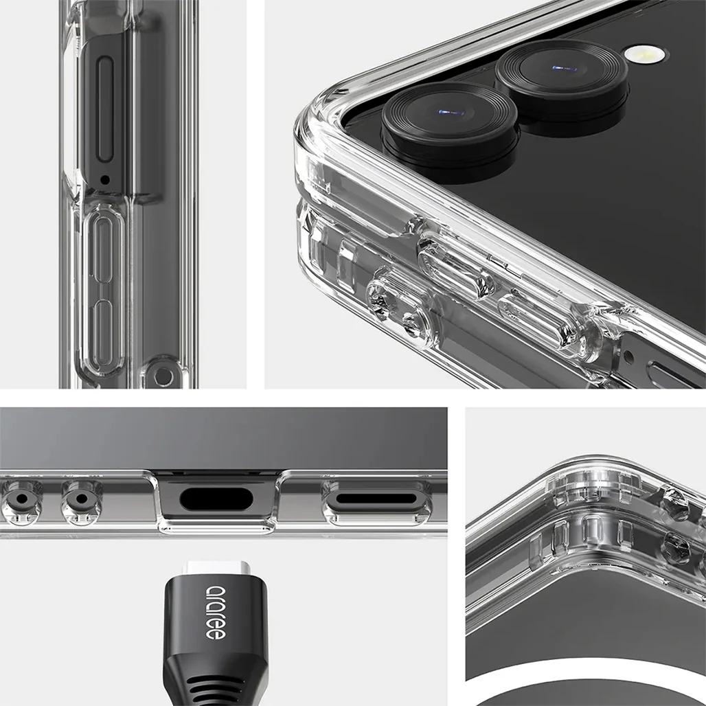 Araree Duple M Clear MagSafe Case for Samsung Galaxy Z Flip 7 - Image 3
