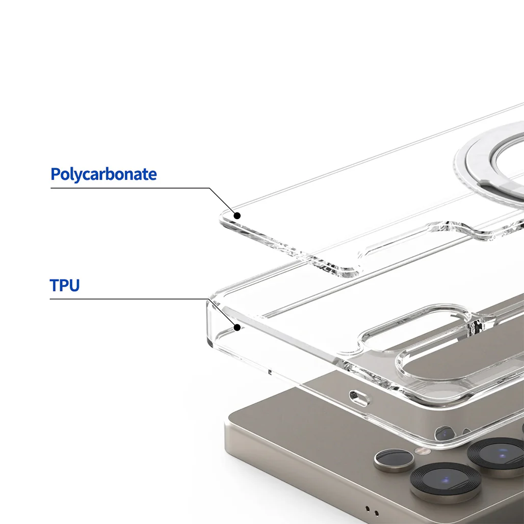 Araree Duple M Stand Case for Samsung Galaxy S25 Ultra – Clear Protection with Magnetic Charging & 360° Kickstand - Image 4