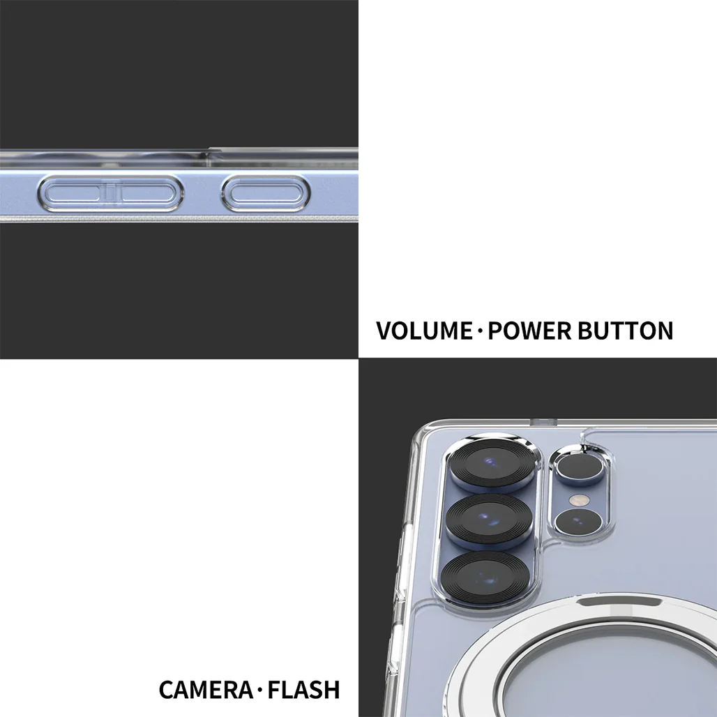 Araree Duple M Stand Case for Samsung Galaxy S25 Ultra – Clear Protection with Magnetic Charging & 360° Kickstand - Image 6